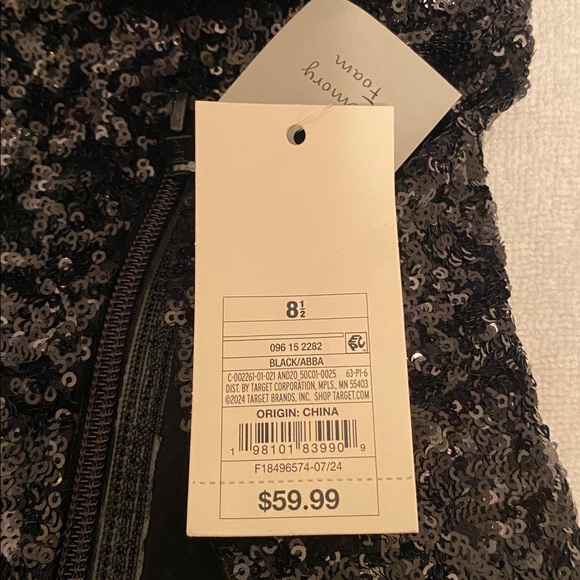 A New Day Black Sequins 1/2 Zip Heeled Boots… - Picture 9 of 9